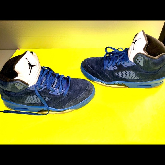 Nike Air Jordan 5V Retro Olympic Obsidian Men 11.5 - Picture 2 of 8